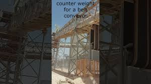 counter weight for a belt conveyor