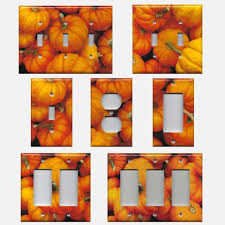 Rustic Fall Pumpkin Decor Light Switch Covers Outlet Plate Covers