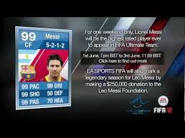 fifa 12 ultimate team 99 rated lionel