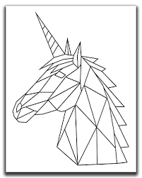 Unicorn line drawing coloring pages are a fun way for kids of all ages to develop creativity, focus, motor skills and color recognition. Amazon Com Unicorn Wall Art 11x14 Unframed Print Modern Minimal Black And White Line Drawing Abstract Geometric Scandinavian Nordic Mid Century Modern Decor Handmade