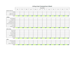 Cost Comparison Spreadsheet Bid Evaluation Template Excel