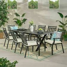 Olive Outdoor 9 Piece Dining Set With