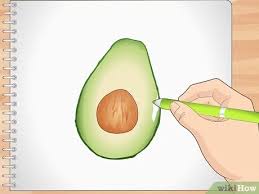 Avocado drawing design resources · high quality aesthetic backgrounds and wallpapers, vector illustrations, photos, pngs, mockups, templates and art. 4 Ways To Draw An Avocado Wikihow