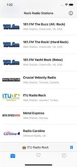 rock radio stations collection on the