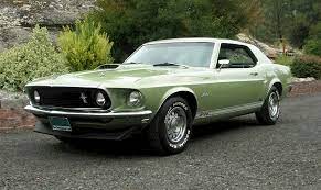 Lime Gold 1969 Ford Mustang Paint