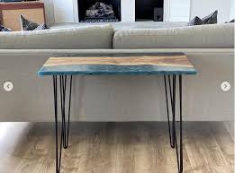 Walnut Console Table With And