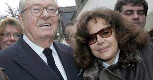 Président d'honneur du front national. Jean Marie Le Pen Religiously Married His Wife Jany France