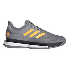 Adidas Sole Court Boost All Court Shoe Men Grey Orange