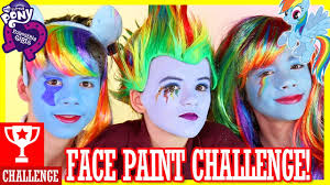 my little pony rainbow dash face paint
