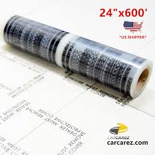 clear adhesive film cover roll car
