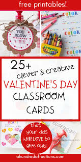 Send a free electronic card from these websites. 25 Clever Cute Valentine Cards For Classmates Free Printables