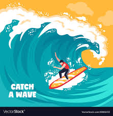 surfing water wave background royalty
