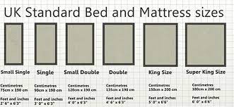bed size charts mattress sizes