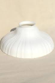 Vintage Milk Glass Lampshade Or Pendant
