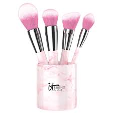 rose marble complexion makeup brush set