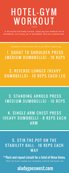 hotel gym dumbbell workout