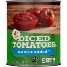 tomatoes diced no salt added
