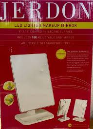jerdon led lighted makeup mirror new