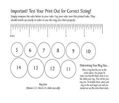 Ring Size Chart Printable With Ring Sizer Determine Your