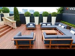 modern rooftop terrace outdoor seating