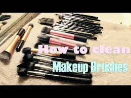 how to deep clean makeup brushes w out