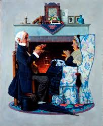 norman rockwell tea time 1927 at the