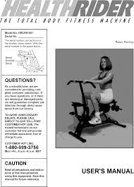 page 1 of 12 healthrider hrcr91081 user manual total body fitness manuals and guides