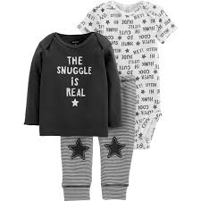 Carters Infant Boys 3 Pc Snuggle Is Real Set Baby Boy 0