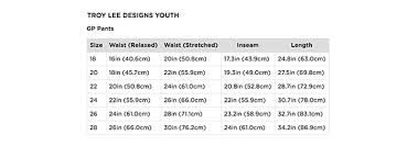 Youth Riding Gear Size Guide Motosport