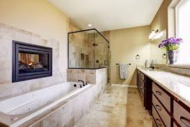 25 Primary Bathrooms With A Fireplace