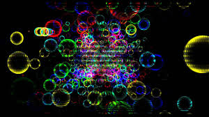 4k Ultra Hd Rainbow Bubbles Free Animation Background