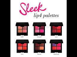 sleek makeup lip4 lipstick palettes
