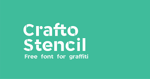 crafto stencil free typeface free