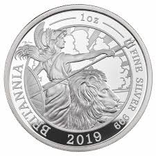 2019 1 Oz Great Britain Britannia 999 Silver Proof Coin