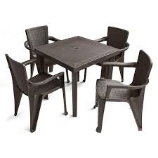 Plastic Resin Outdoor Dinning Set