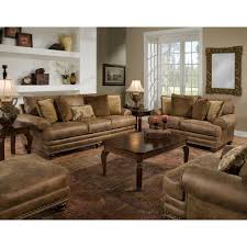 Best prices & largest inventory. Rustic Brown Leather Living Room Set Novocom Top