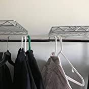 Check spelling or type a new query. Amazon Com Seville Classics 14 Deep Heavy Duty Steel Wire Expandable Closet Organizer Bedroom Space Saving Free Standing Cloth Rack Adjustable Height Of Shelves Hanging Rods And Width 10 Years