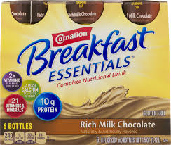 rich milk chocolate nutritional drink
