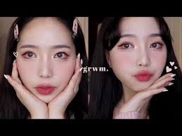 grwm cute korean style makeup