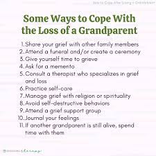 how to cope after losing a grandpa