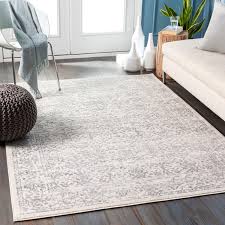 white indoor trellis oriental area rug