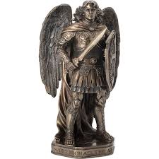 Saint Michael With Sword And Shield Statue