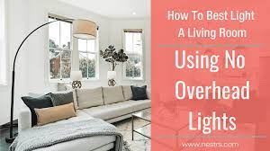 living room using no overhead light