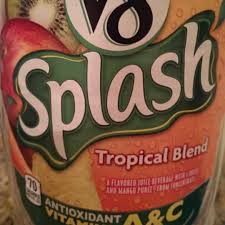 calories in v8 splash tropical blend