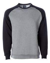 Independent Trading Co Prm30sbc Unisex Special Blend Raglan Crewneck Sweatshirt