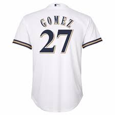 Details About Carlos Gomez Milwaukee Brewers Mlb Majestic Youth White Home Cool Base Jersey