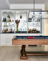pool table with wet bar cote