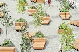 Benches it's been estimated that the average human being spends nearly 55 percent of waking hours on his/her feet, so we've decided they deserve the best when it comes to outdoor furniture. Mobile Urbanism Wheeled Benches Planters Let Public Reconfigure Square Urbanist
