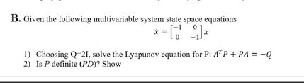 Lyapunov Equation