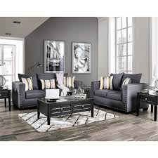 sofa set in slate gray